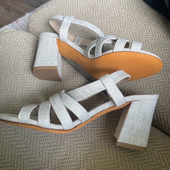 Maryam Nassir Zadeh Palma 3" Heel Sandals Flax 36 - Picture 5 of 10